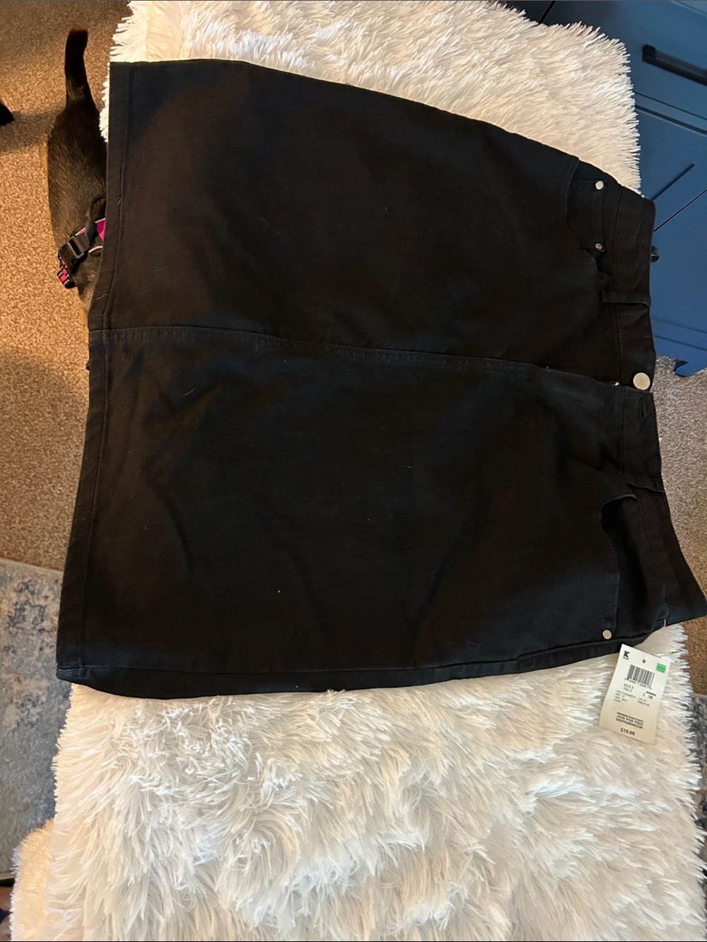 Black Denim Skirt
